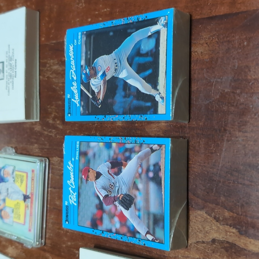 200 Card 1990 Donruss Baseball Card Lot And Puzzel Sets And Singles - Picture 2 of 4